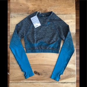 GYMSHARK | Amplify Seamless LS Crop Top